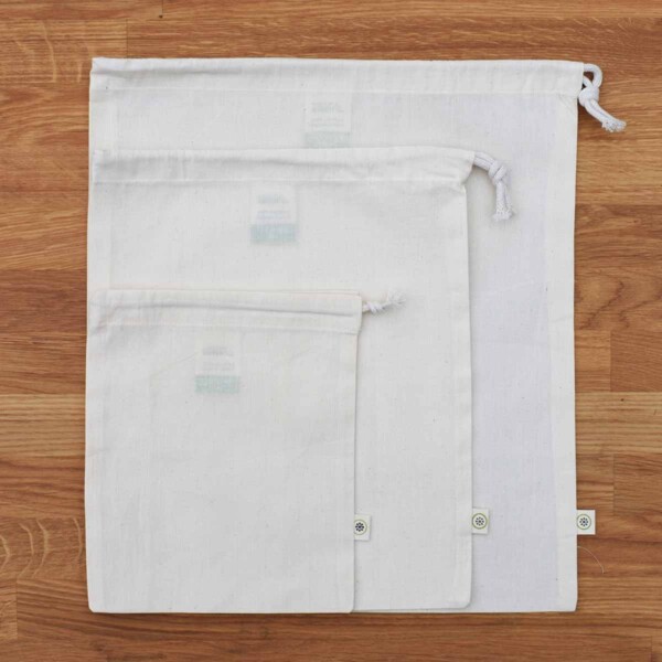 A Slice of Green Set of 3 Organic Cotton Produce Bags