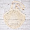 Turtle Bags White Long Handle Organic Cotton String Bag