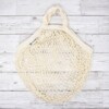 Turtle Bags White Short Handle Organic Cotton String Bag