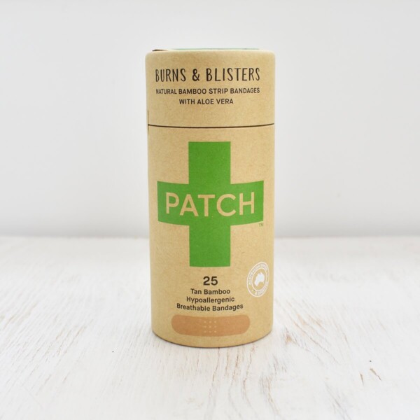 Patch Burns & Blisters Aloe Vera Bamboo Plasters 25 pack