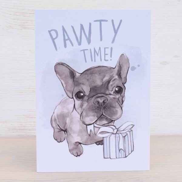 Eco-friendly Greetings Card Pawty Time