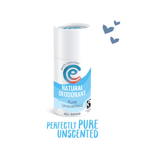 Natural Deodorant Stick - Pure Unscented 90g - Earth Conscious
