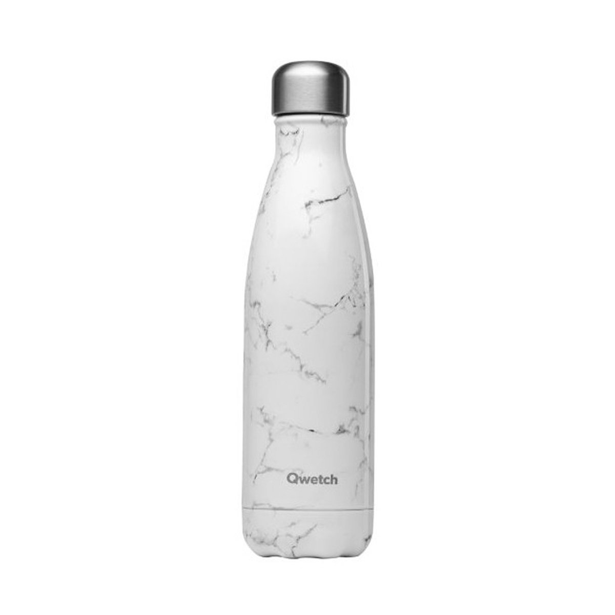 Qwetch White Marble Stainless Steel Bottle 500ml