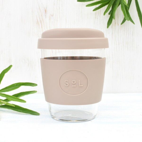 Sol Seaside Slate Glass Coffee Cup