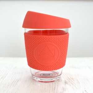 Neon Kactus Coral Glass Coffee Cup