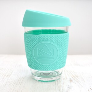 Neon Kactus Mint Glass Coffee Cup