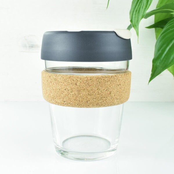 KeepCup Grey Glass Coffee Cup