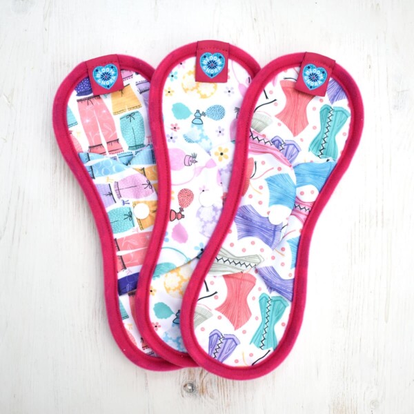 bloom & nora, bloom and nora, Reusable Sanitary Pads Noras 3 Pack