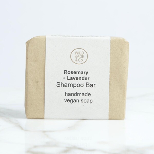 Wild Sage & Co Rosemary & Lavender Shampoo Bar In Box