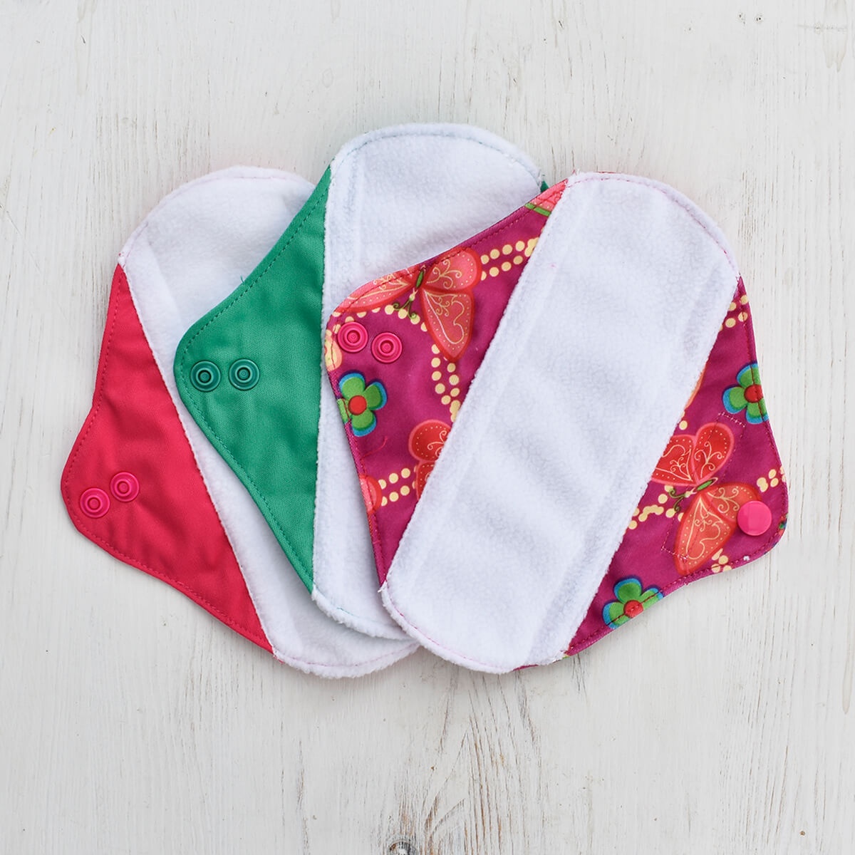 Earth Wise Girls Small Reusable Sanitary Pads - 3 Pack