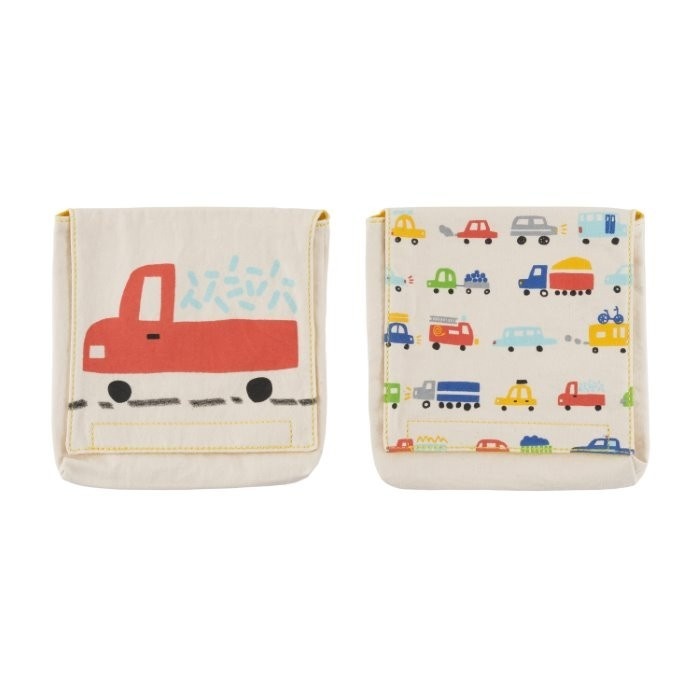 cotton reusable snack packs cars pack of 2