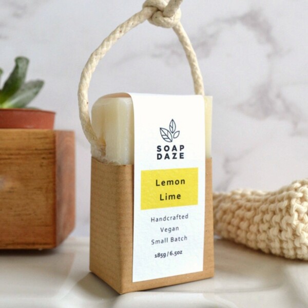 Soap Daze Lemon & Lime Soap On A Rope