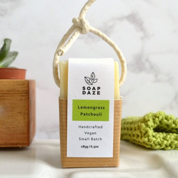 Soap Daze Lemongrass & Patchouli Soap On A Rope