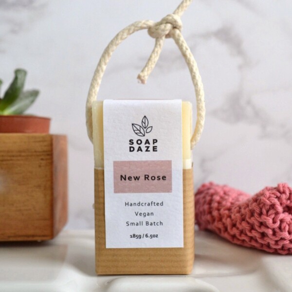 Soap Daze New Rose Soap On A Rope