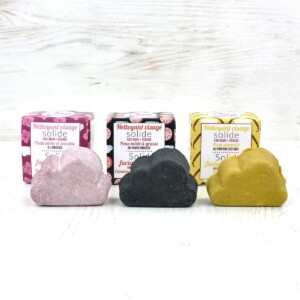 Set of three facial cleansing bars