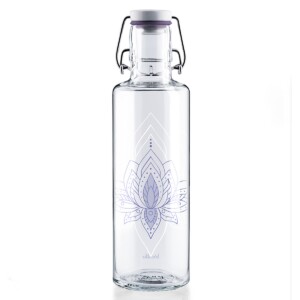 Soul Just Breathe Glass Water Bottle
