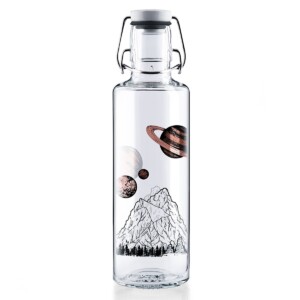 Soul Planets Glass Water Bottle