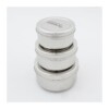 A Slice of Green Set Of 3 Stainless Steel Round Mini Food Containers Stacked