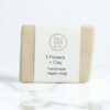 wild sage & co three flowers and clay Soap Bar packaging