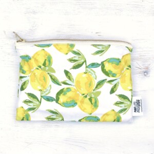 Marley’s Monsters Toiletry Wet Bag With Lemon Print