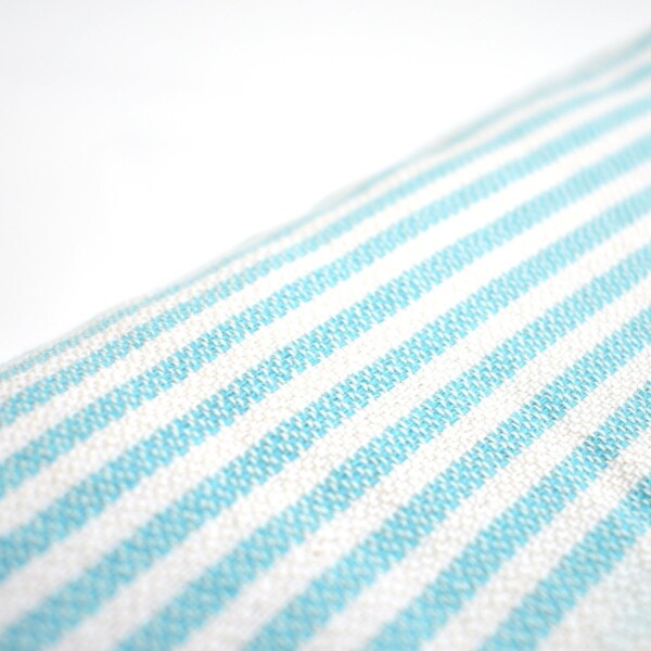 Ebb Flow Cornwall Turquoise Turkish Towel Quick Dry Towel Close Up