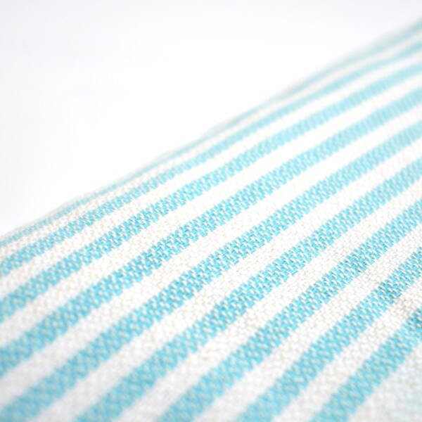 Ebb Flow Cornwall Turquoise Turkish Towel Quick Dry Towel Close Up