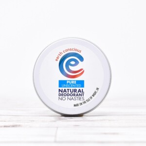 Earth Conscious Pure Unscented Natural Deodorant Tin