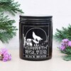 Run With Wolves Black Moon Soy Wax Candle In Jar