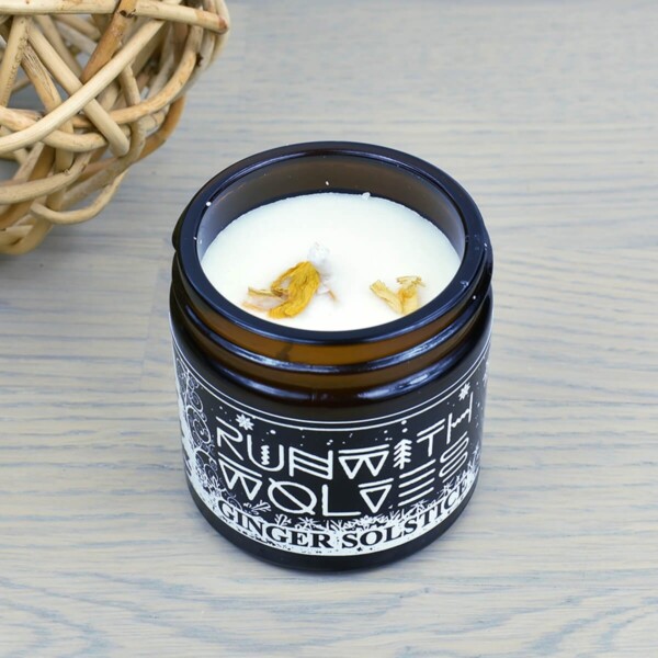 Run With Wolves Ginger Solstice Soy Wax Candle 60ml