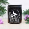 Run With Wolves Green Lavender Soy Wax Candle In Jar