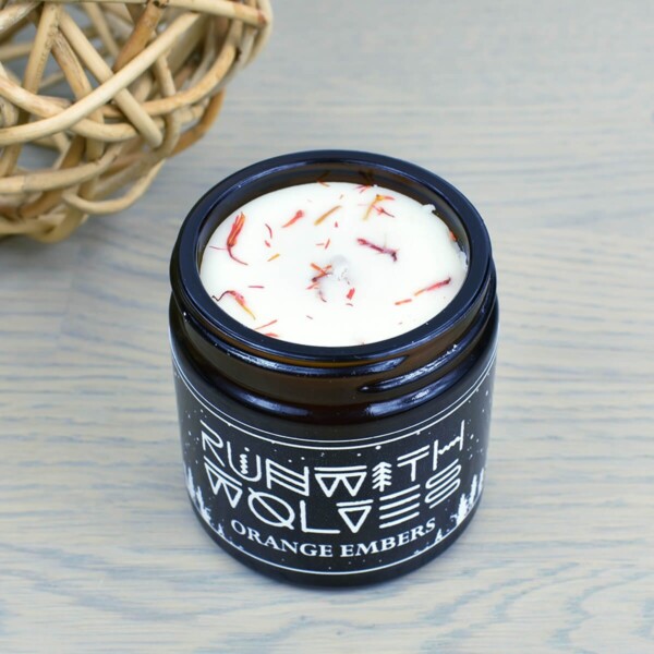 Run With Wolves Orange Embers Soy Wax Candle 60ml