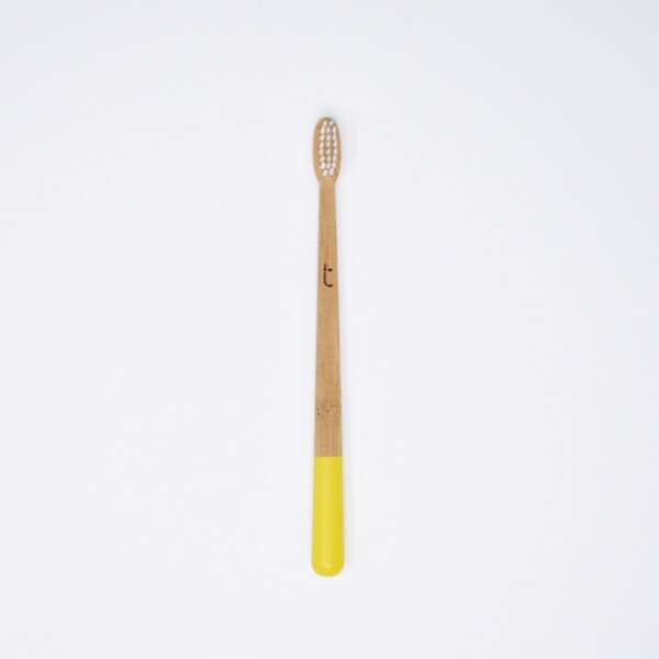 truthbrush, Children's Bamboo Toothbrush ,Yellow ,Soft Bristles, children's toothbrush, Biodegradable , compostable,