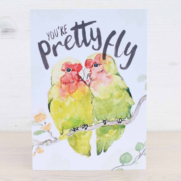 Stefanie Lau Eco-Friendly Greetings Card You're Pretty Fly