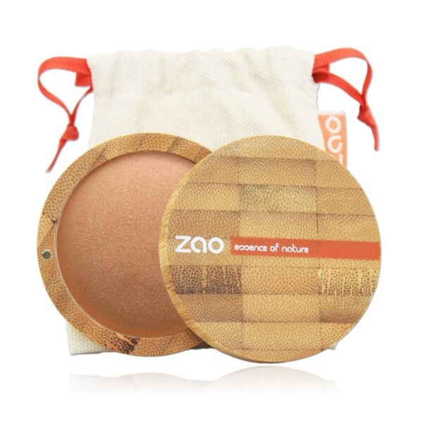 Zao Golden Copper Mineral Cooked Powder Case And Bag