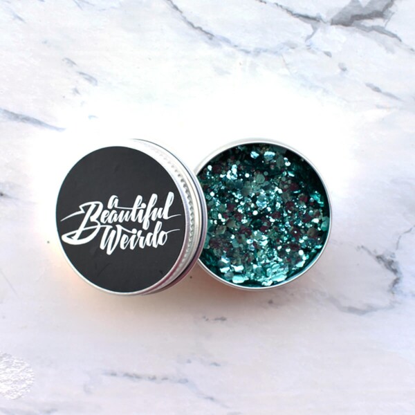 A Beautiful Weirdo Cosmic Siren Aqua Biodegradable Glitter