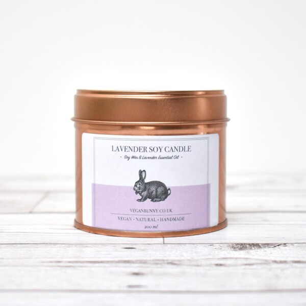 Vegan Bunny Lavender Soy Wax Candle