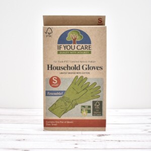 If You Care, natural rubber gloves, rubber gloves, household gloves, compostable, Fair trade, FCS certified natural rubber, plastic-free, vegan-friendly, bio-degradable,