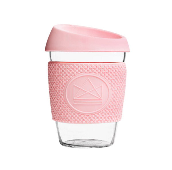 Pink Flamingo Glass Coffee Cup - 12oz