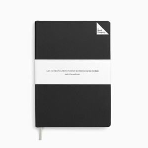 A Good Company Stone Paper Charcoal Black A5 Notebook