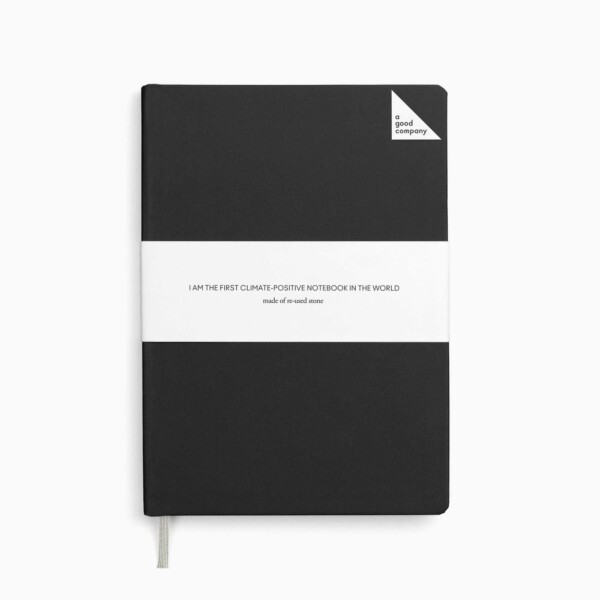 A Good Company Stone Paper Charcoal Black A5 Notebook