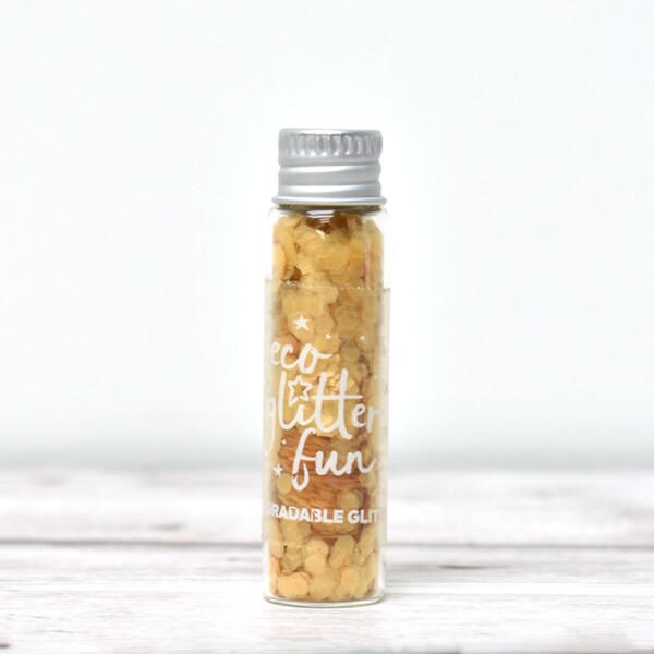 Eco Glitter Fun Uber Chunky Pure Citrine Gold Biodegradable Glitter