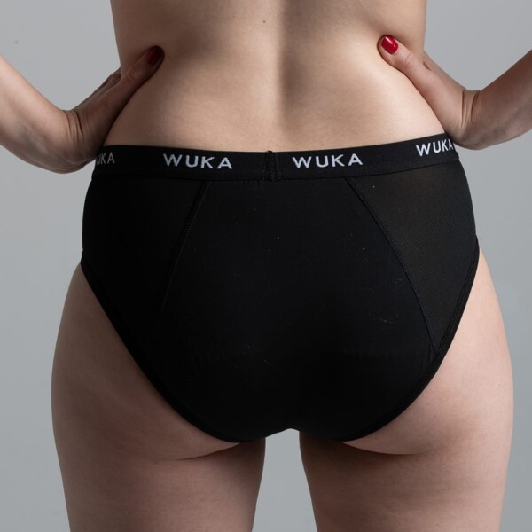 wuka, Light Flow Black Period Pants , back