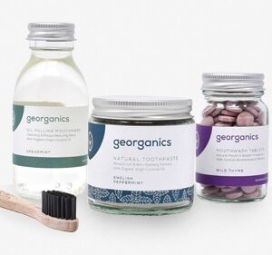 Georganics organic toothpaste, mouthwash & mouthwash tablets