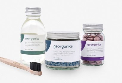 Georganics organic toothpaste, mouthwash & mouthwash tablets