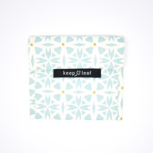 Keep Leaf Reusable Snack & Sandwich Baggie , Geo Print