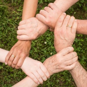 people holding hands