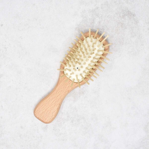 Eco Living Mini Wooden Hair Brush