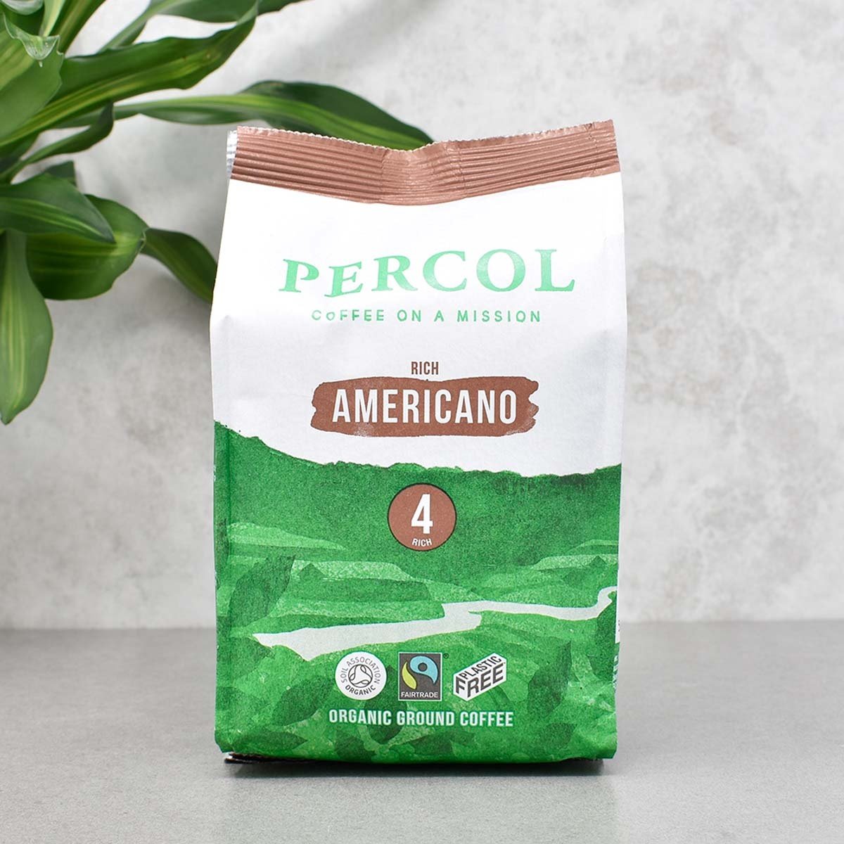 Percol Americano Ground Coffee Fairtrade & Organic