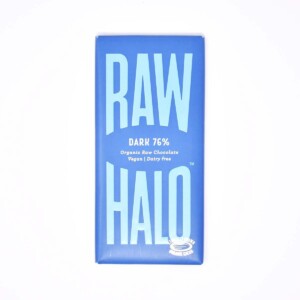 Raw Halo Vegan Organic Raw 76% Dark Chocolate 70g bar