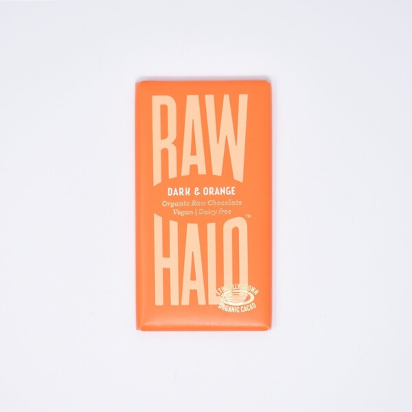 Raw Halo Vegan Organic Raw Chocolate Dark & Orange